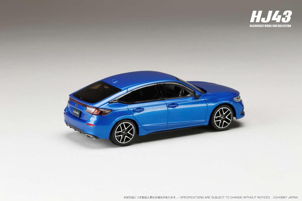 HobbyJAPAN HJ43 Honda Civic LX Premium Crystal Blue Metallic Finished Product 1/43 (FL1)