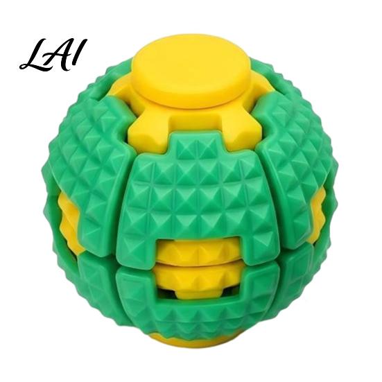 Spinning Ball Toy 3D Printed Press Spin Spiky Ball Stress Anxiety Relief Fidget Spinner Relaxing Desk Toys Decompression Rotating for Kids
