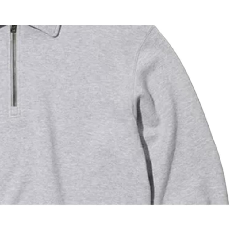 Uniqlo Однотонный пуловер с длинным рукавом Толстовка Мужская толстовка Серый 456952-05