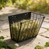 Rabbit Hay Feeder Metal Rabbit Hay Rack Foldable Feed Storage With Hook Metal Frame Hay Feeder for Pet Hutch Wall Feeding
