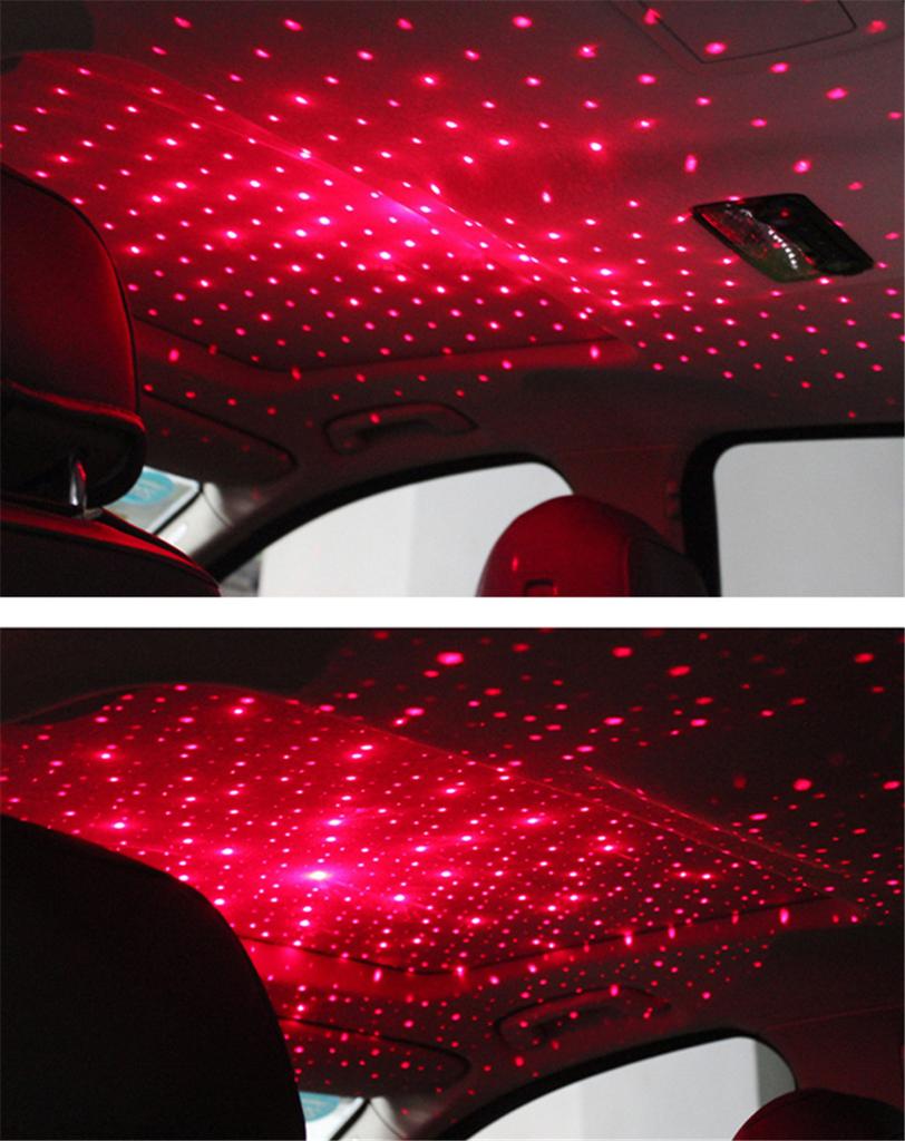 Car Instrument Roof Led Night Light Decoration Atmosphere Starry Lamp Usb Plug