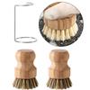 User Friendly Wood Cleaning Brushes Dish Scrubber for Dishes and Vegetables with Durability Coconut Fiber Bristles