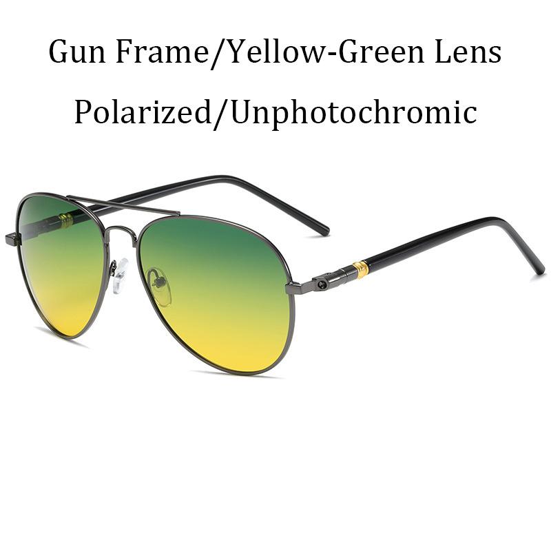 Men Women Yellow Green Night Vision Sunglasses Colored Reflective Glasses Sunglasses Black Unisex Fishing Lenses