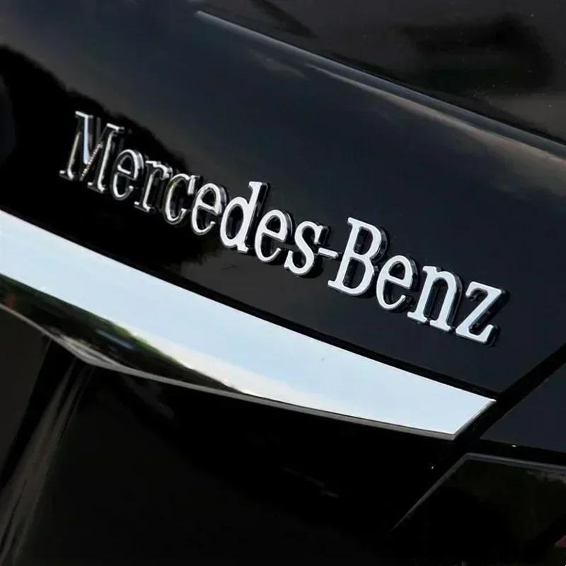 XEKV4 3D ABS Логотип Mercedes Benz Боковой значок на кузов автомобиля Наклейка на задний багажник для Mercedes Benz B/C/E/S Класса A Класса C200L GLC GLK CLA