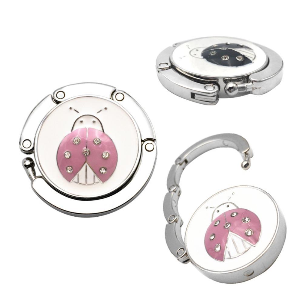 Portable Butterfly Pattern Table Hanger Desk Hooks Bag Holder Handbag Hanger Purse Hook Folding