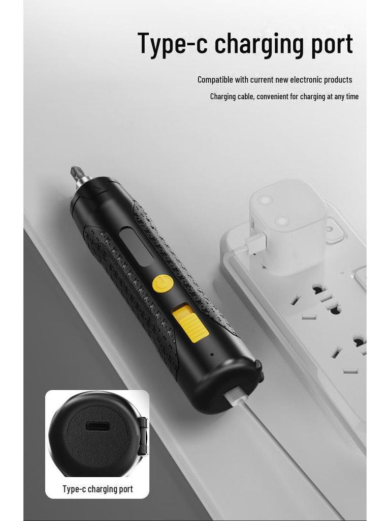 Портативная беспроводная литиевая аккумуляторная отвертка - ручной электрический прямой стержневой инструмент