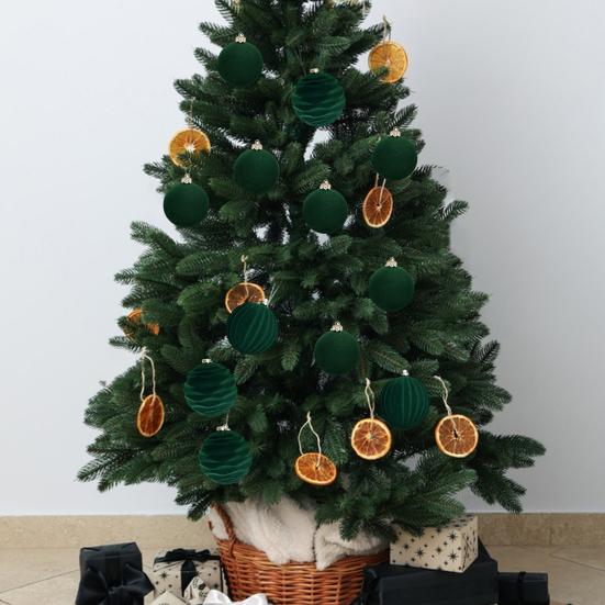 12 шт. Рождественские шары, украшения, небьющиеся бархатные шары, подвеска, флокированная рождественская елка, подвесные шары, украшения для дома, свадебные принадлежности