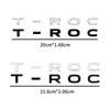 Авто-Стайлинг 3D ABS Пластик TROC T-ROC Логотип Боковое Крыло Автомобиля Задний Багажник Шильдик Значок Наклейка Декорация Авто Аксессуары