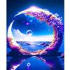 Frame Diy Painting By Numbers Moon Fantasy Scenery Drawing Coloring By Numbers Acrylic Paint Diy Gift For Home Decors 40x50