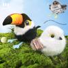 Реалистичная игрушка для кошек, издающая звуки птиц, саморазвлекающая и развлекающая, электрическая дразнилка для кошек
