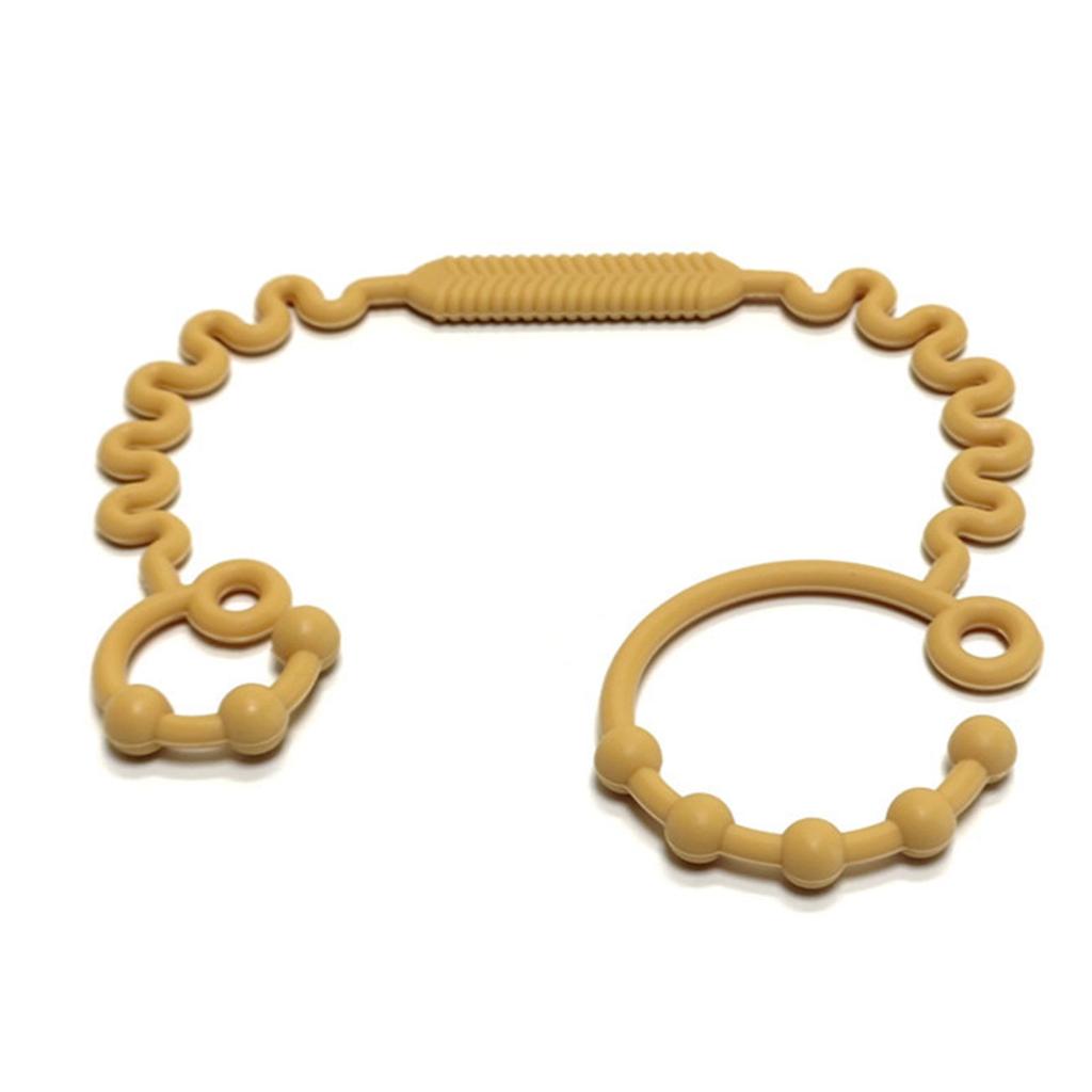Food Grade Silicone Teether Hold Cup Catcher Toy Seat Belts Drinking Cup Holder Strap for Pushchair High Chair Car Seat