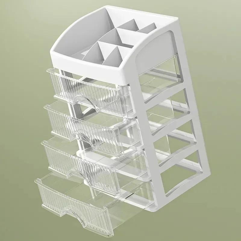Пластиковый ящик большой емкости, ящик для хранения ювелирных изделий, косметики, лак для ногтей, диск для красных теней для век, средства по уходу за кожей, хранилище