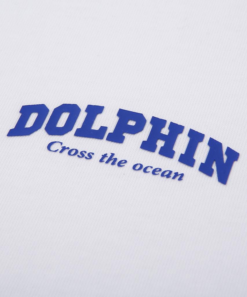 DOLPHIN WAVE APPAREL [Набор] Футболка с коротким рукавом и логотипом-аркой дельфина + Шорты-бермуды с одной складкой (Тип А)