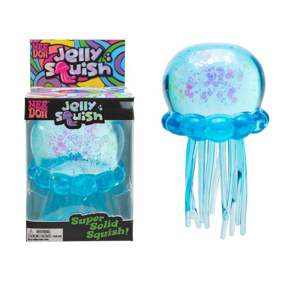 Новая серия Needoh Fuzz Ball Jellyfish Squishy большого размера, разные цвета, милые медузы, для снятия стресса, расслабления, веселья, игрушка 9*18 см