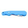 Lace Tightener Folding Shoe Lace Puller Stainless Steel Hockey Lace Tightening Tool for Ice Skates Boots Blue