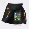 Mario Luis Spring Autumn Hoodie Zip Up Game Pattern Mario Children Hoodie Kids Boy Girl Clothing Pullover Cartoon Printed Top Sweatshirt