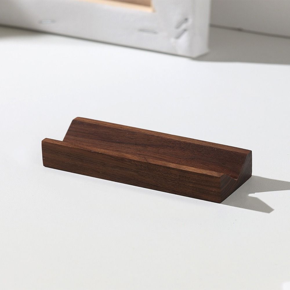 Walnut Ring Display Rack Wood Base Jewelry Photography Props Earring Storage Tray Home