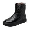 Soft Leather Snow Boots for Women New Designer Winter Waterproof Non-slip Large Cotton Ankle Boots Women's Warm Cotton Shoes