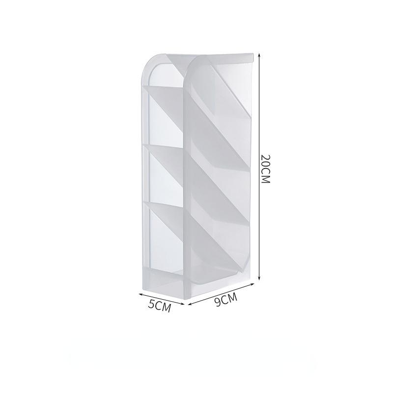 Косой подключаемый держатель для ручек, пластиковый прозрачный матовый многосеточный держатель для ручек, студенческий чехол для ручек, настольная коробка для хранения кистей для макияжа