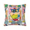 Cartoon Throw Pillow Covers Living Room Decoration Printed Sofa Cushion Cover Polyester Soft Pillowcase