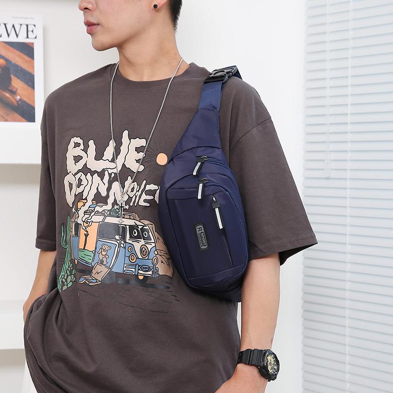 Men Nylon Fanny Waist Packs Unisex Fit Waistpack Mobile Sports Outdoor Running Anti Theft Ultra Thin Invisible Waist Bag