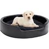 Pet Bed - Haba - Black - 79x70x19 Cm - Faux Leather - Soft Plush