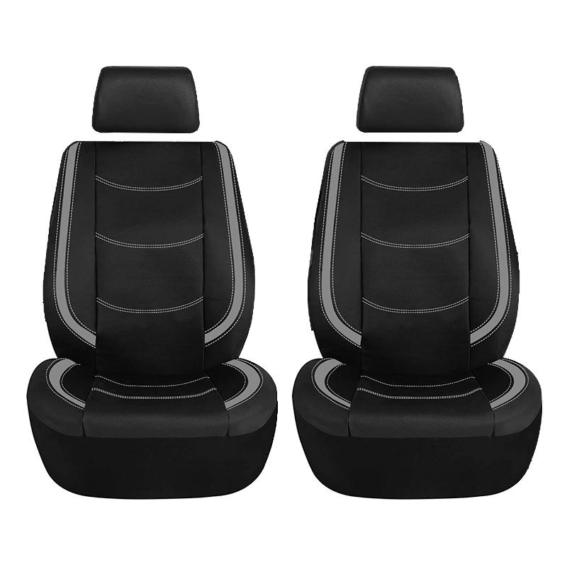 AUTO PLUS Universal Car Seat Cover Set Pu Leather Vehicle Cushion Full Surrounded Protector Fit Most Car Suv Truck Accessories