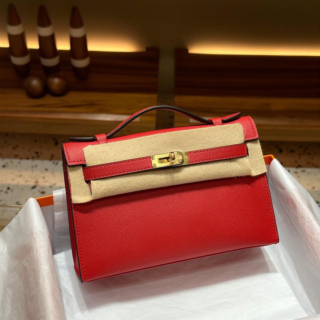 A Generation Of Hermès Birkin Handbag Mini Handbag Night Bag High-Quality Real Leather Single-Strap Tote Small Bag Women