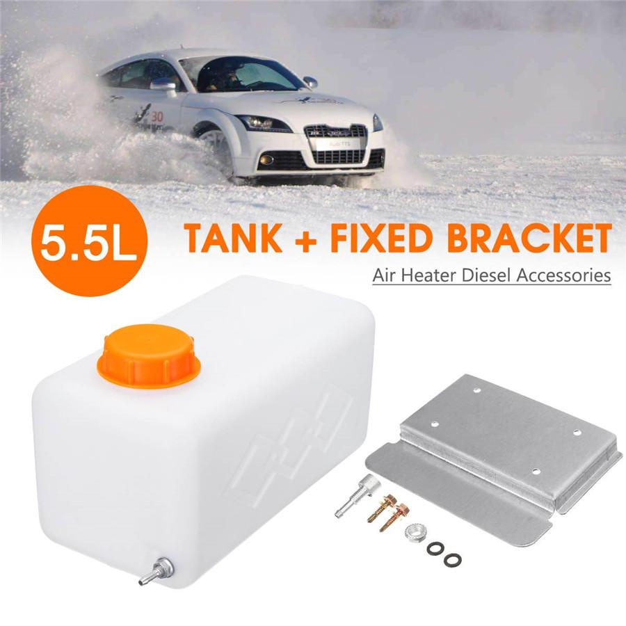Пластиковый топливный бак 5,5 л + винтовой кронштейн для автомобиля, внедорожника, воздушного дизельного отопителя
