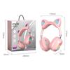 Cat Ear Headphone Wireless Vaorlo Breathing Light Earphones Support Tf Card Play With Nosie Cancel Microphone Low Latency Headset For Game