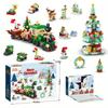24Years 6 In 1 Upgraded Christmas Series Building Blocks Set Creative Winter Village House DIY Bricks Toys For Kids Xmas Gift