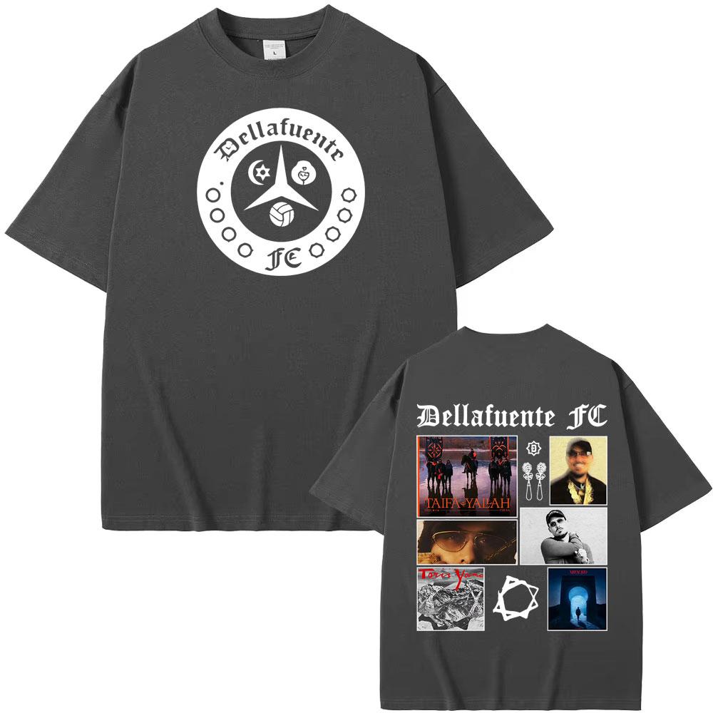 Rapper Dellafuente Tour Hip Hop Style Graphic T Shirt Men's Clothing Vintage Hip Hop Punk T Shirts 100% Cotton Hot Sale T-shirts