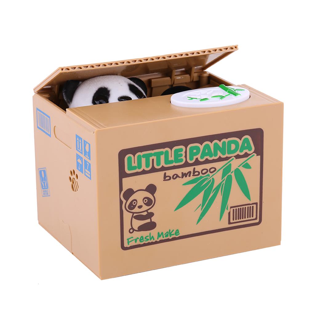 Panda Money Box Coin Bank, Automatic Stealing Coins Cents Bank Saving Box