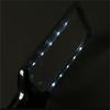 Квадратная ручная портативная лупа с зеркалом для матери с LED-лампой для чтения, обслуживания, газеты для пожилых людей (аккумулятор)