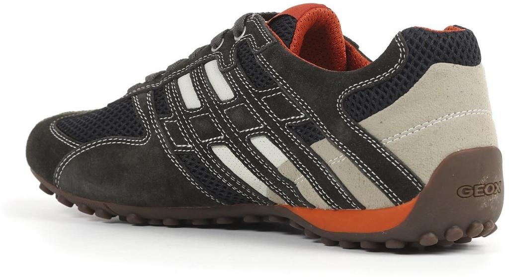 Geox U Snake K Sneakers (U4207K) Dark Grey/off White