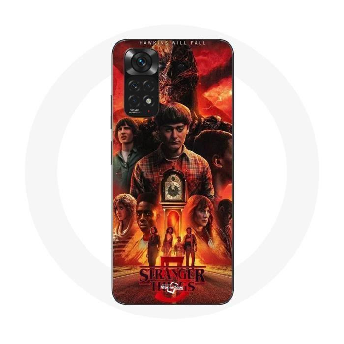 Coque - Maniacase - Xiaomi Redmi Note 11s 4G - Noir - Souple - Stranger Things Saison 5
