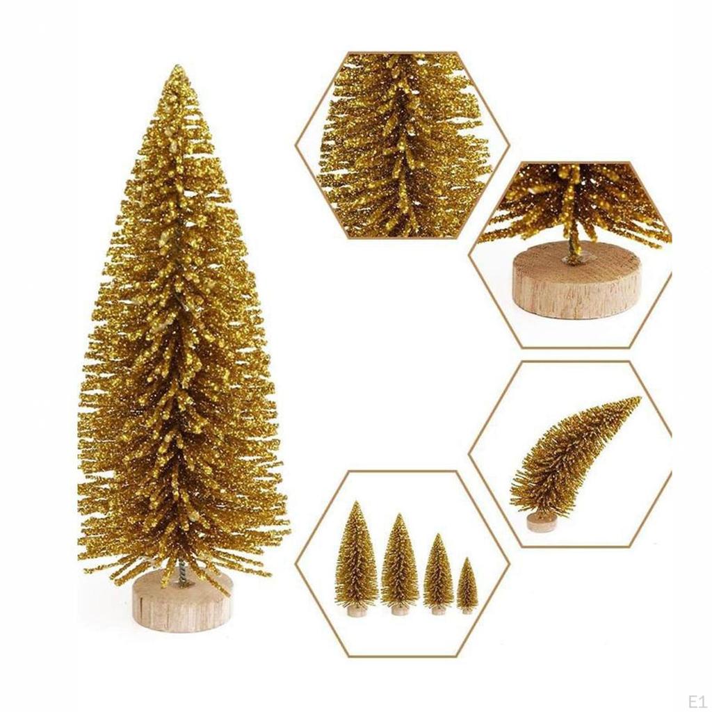 9шт искусственная новогодняя елка, мини-елка реалистичные украшения елочки для бутылок Рождество