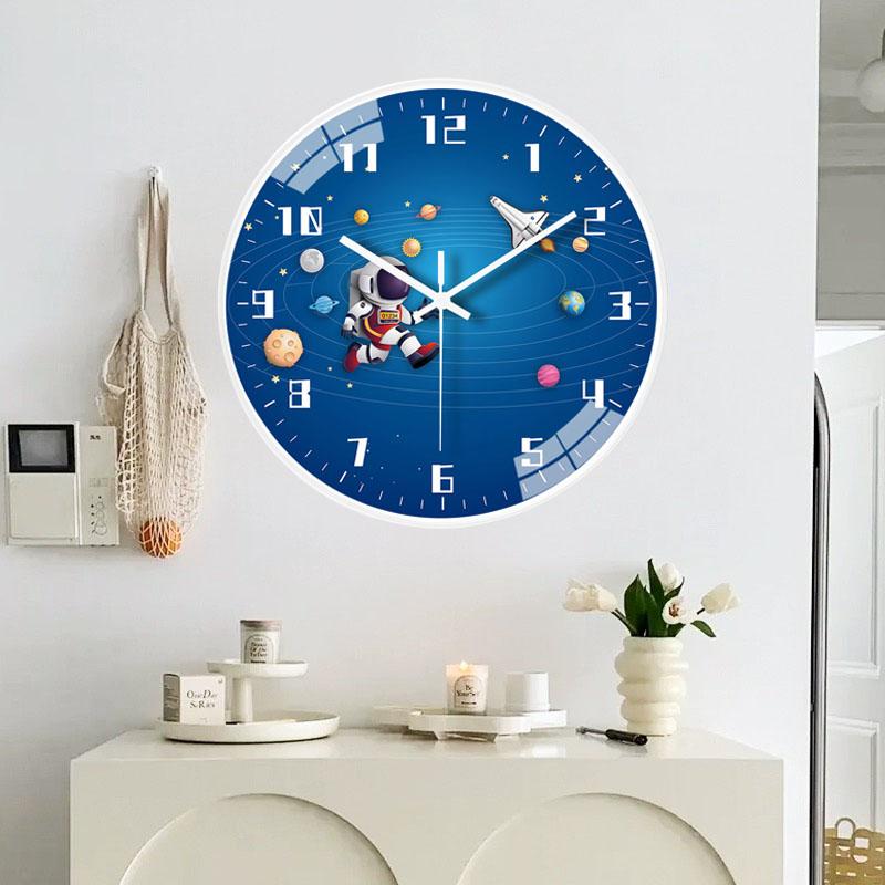 Бесшумные настенные часы Гостиная Дом Спальня Часы Детская комната Мультяшные настенные часы Атмосферная комната Отображение цифр