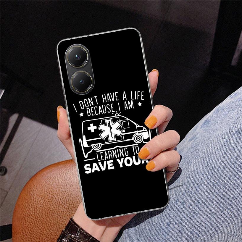 EMT EMS Medical Rescue Phone Case For Xiaomi Poco X7 X6 X5 Pro F7 Ultra Redmi 15C 15 13C 13 12C 12 10 10A 10C 9 9A 9C 9T Cover P