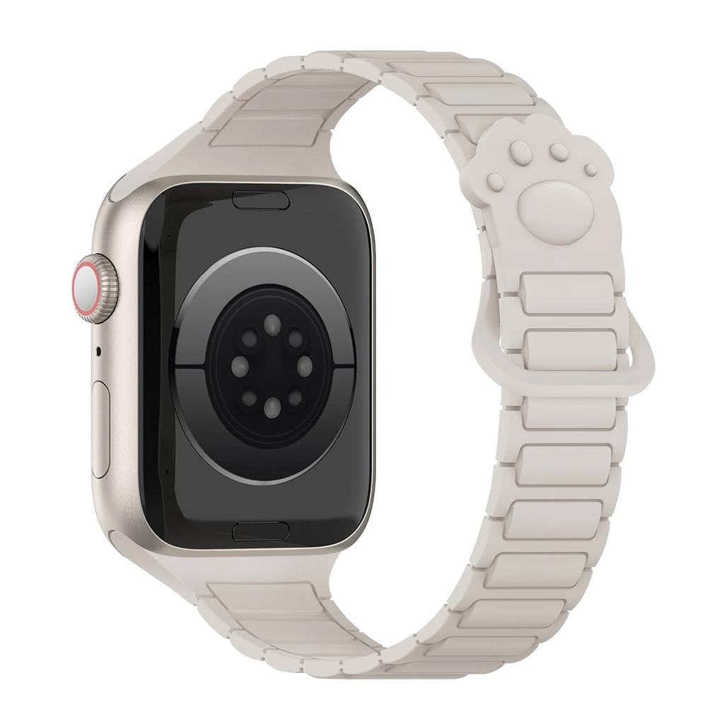 Магнитный силиконовый ремешок для Apple Watch Ultra 3 2 49мм 46мм 42мм 45мм 44мм 40 41мм Ремешок IWatch Series 11 10 9 8 7 6 SE Браслет