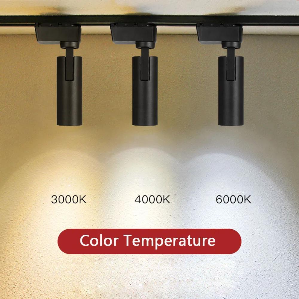LED Track Light Anti-Glare Spotlight 110-265V 10-30W Warm White Cool White Natural White COB Chip Indoor Outdoor For Home Modern