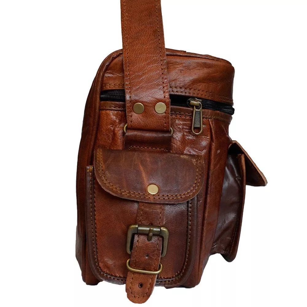 Сумка через плечо для зеркальной фотокамеры из натуральной кожи, чехол для объектива, сумка-саквояж