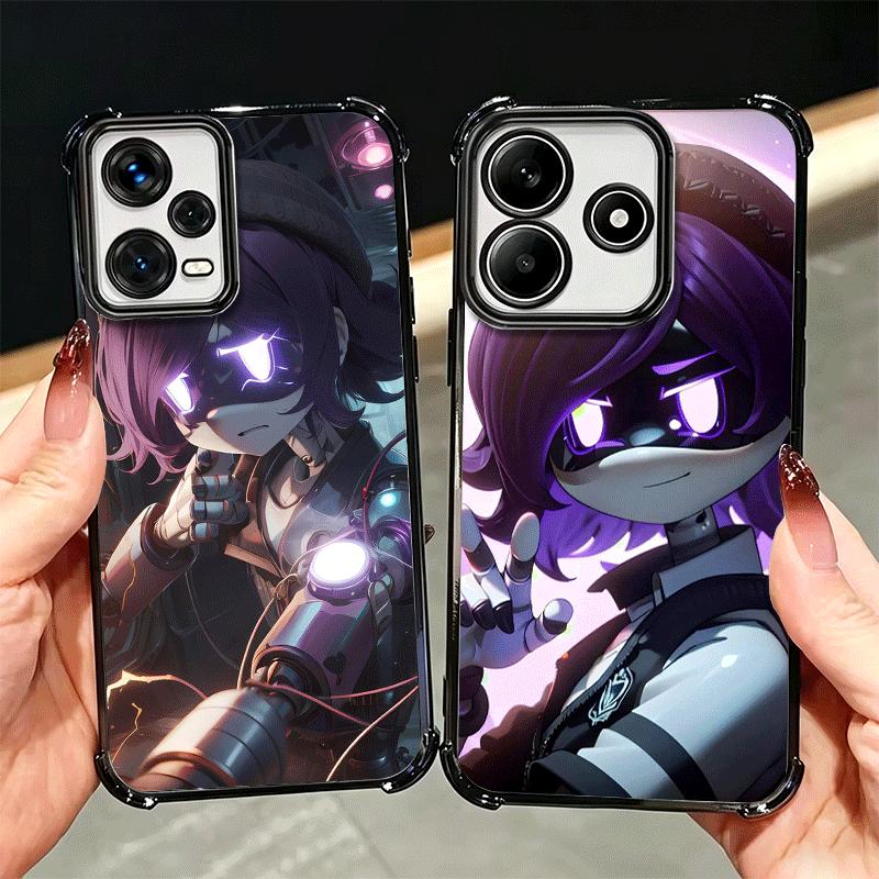M-Murder D-Drones Uzi Doorman Plating Phone Case For Xiaomi Redmi Note 14 15 Pro Plus 13 12 11 11S 11T 10 9S 9 5G Anti-Fall Aira