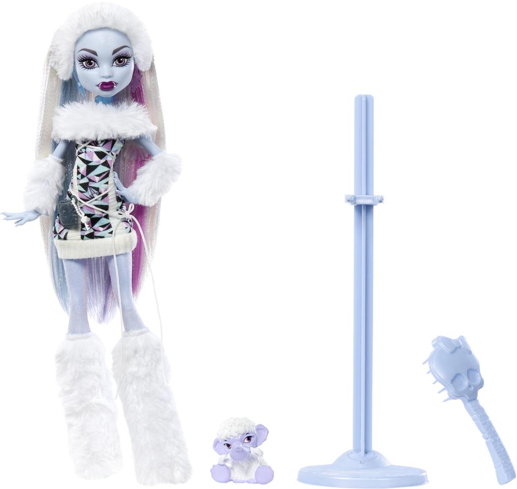 Monster high Кукла Эбби Боминейбл из оригинальной перевыпущенной серии с подставкой, дневником, питомцем и расческой
