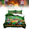 Duvet Minecraft 3d Cover Bedding Set Pillowcase Cartoon Print Double Single