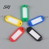 Property Management Key Tags 50Pcs Bright Colors Plastic Waterproof Writable Hotel Oil-resistant Organizer with Detachable Metal Rings Crack-resistant
