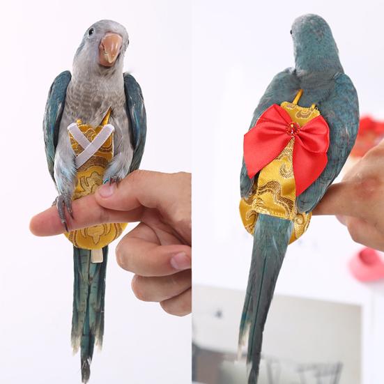 Yousheng Bird Diaper Printing Dress-up Vintage Parrot Bird Nappy Clothes for Festival