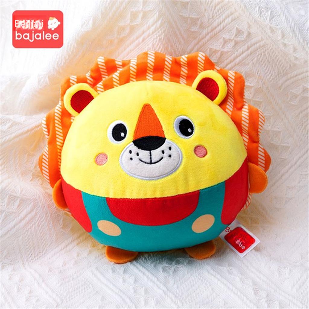 Музыкальный прыгающий мяч, плюшевая игрушка, USB-перезаряжаемая, успокаивающая для младенцев, поющая, говорящая, интерактивная игрушка для младенцев от 0 до 6 месяцев