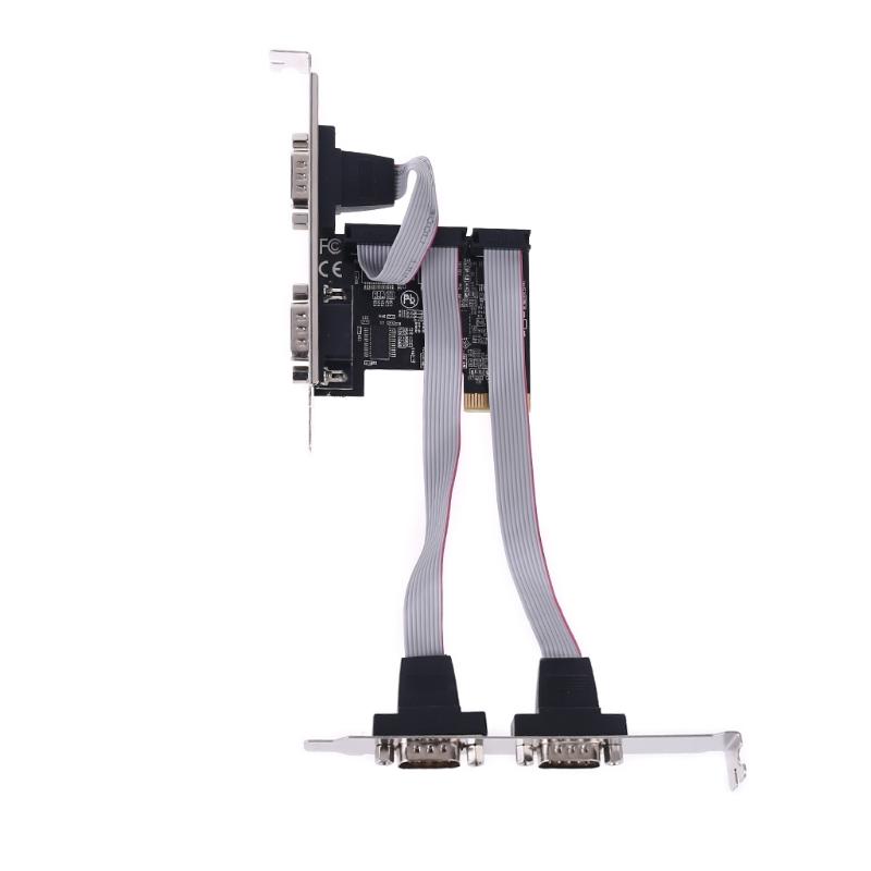 99100 Чипсет PCIe 4 порта Последовательная карта расширения Multi RS232 DB9 COM Expansion r Адаптер