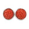 Earrings Earbuds 8MM Round Stud Gifts Jewelry DIY Making Accessories Craft Sparkly Fashion Wedding Charm Drusy Christmas